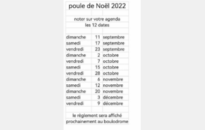 Poule de Noël 2022