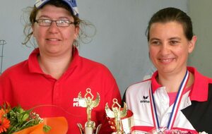Barbara Hurteau et Geneviève Poulain ,vice championne et championne de Ligue Tête à tête 