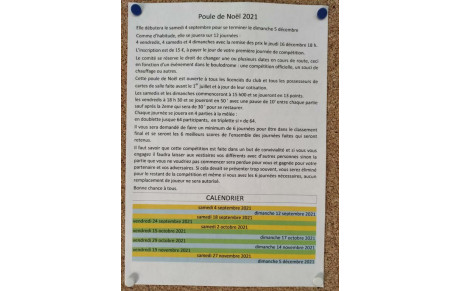 Poule de Noël 2021